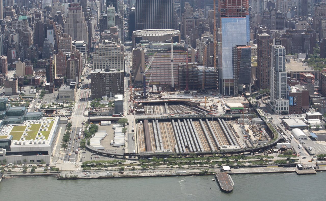 NYC_Penn_Station_aerial_William John Gauthier, CC