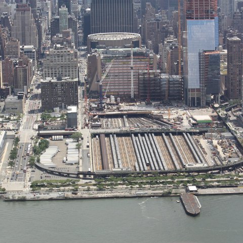 NYC_Penn_Station_aerial_William John Gauthier, CC