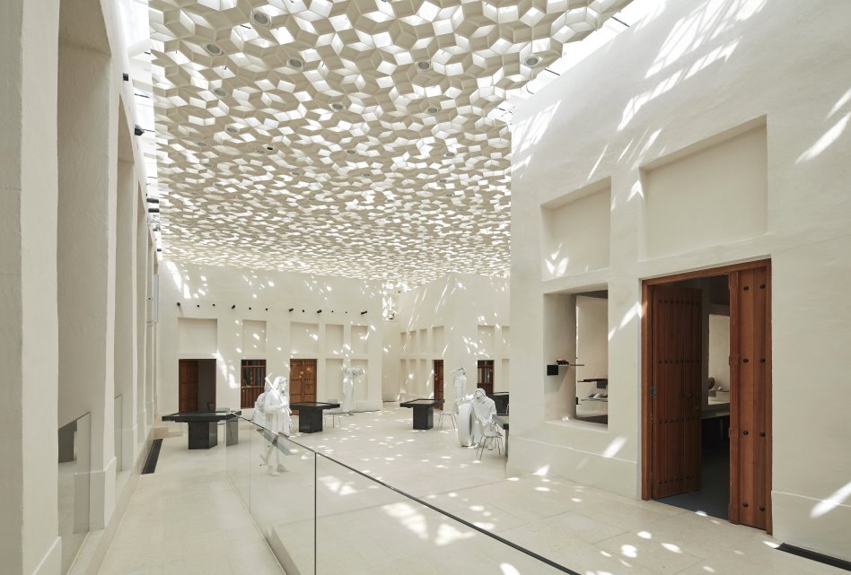 John McAslan + Partners. Msheireb Museums. Bin Jelmood House. Courtyard Detail.