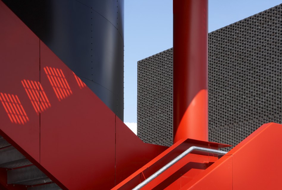 John McAslan + Partners. Olympic Energy Centres. Detail of Facade.