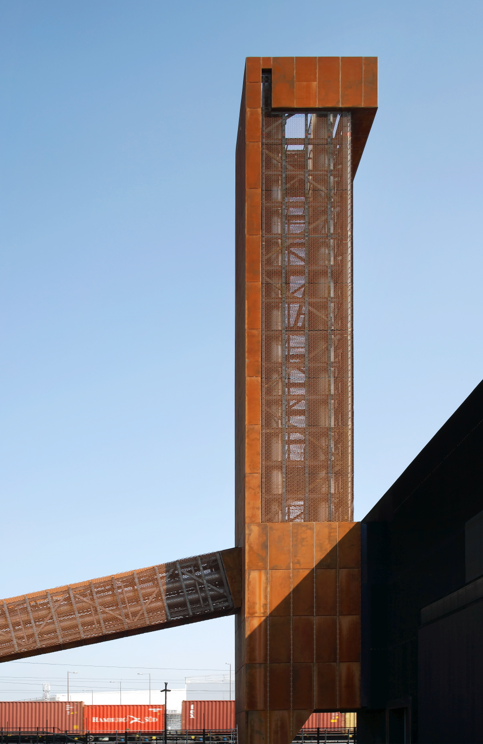 John McAslan + Partners. Olympic Energy Centres. Detail of Facade.