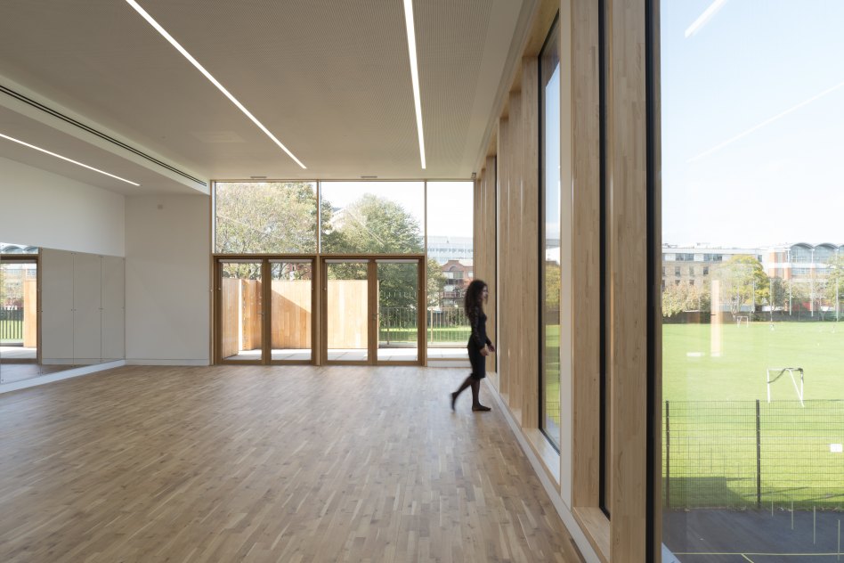 John McAslan + Partners. St Paul's Girls' School. Sports Pavilion.