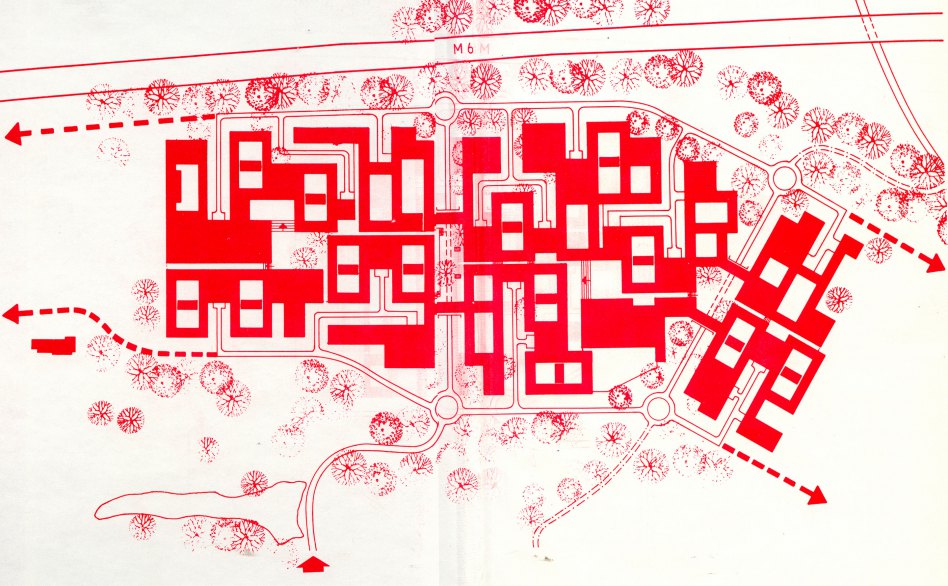 Lancater University Masterplan. Masterplan. 1965. John McAslan + Partners. Lancater University Masterplan. Masterplan. 1965.