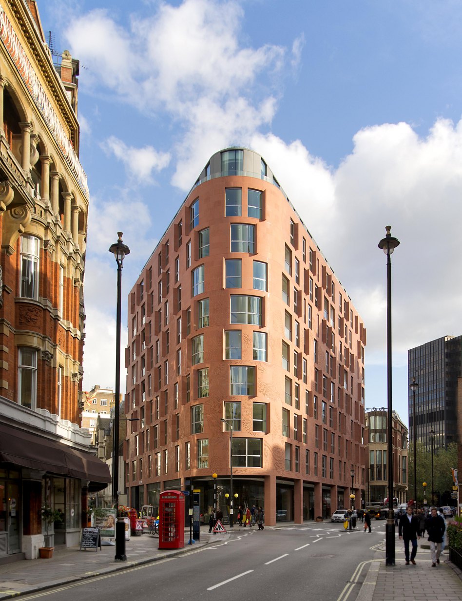 John McAslan + Partners. Wellington House. Corner with Petty France.