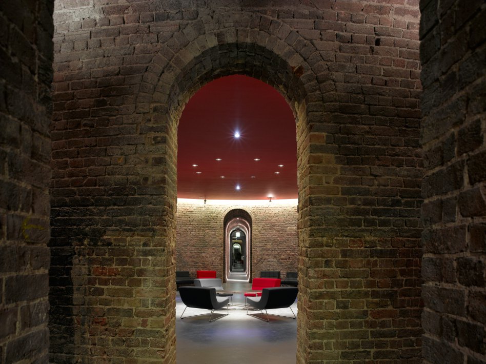 John McAslan + Partners. Roundhouse. Hallway.