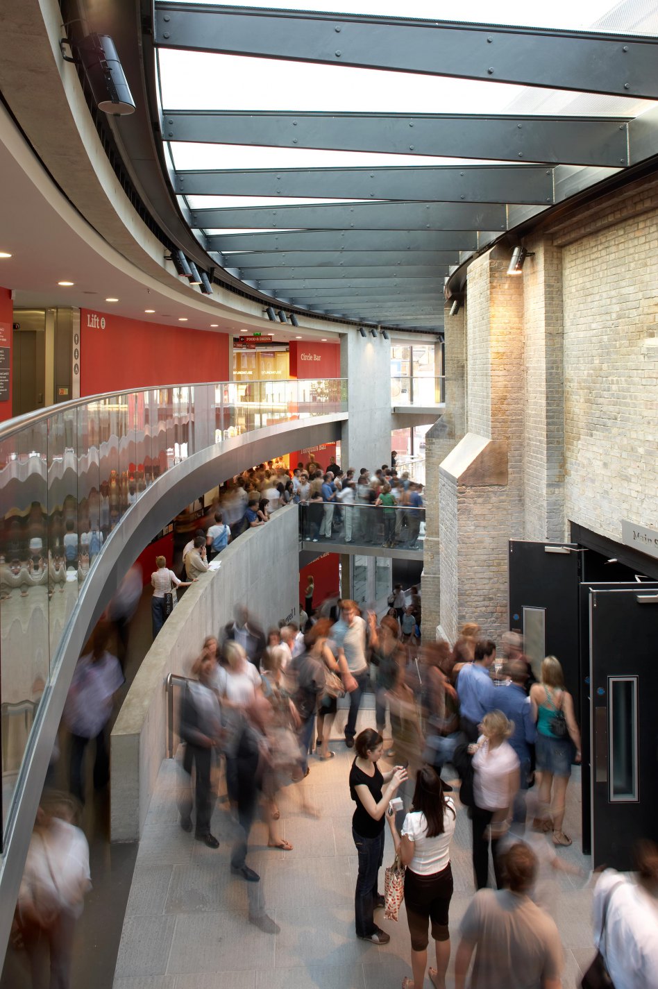 John McAslan + Partners. Roundhouse. Hallway.